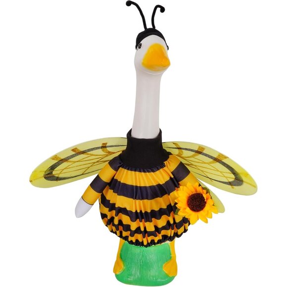 2Pcs Cute Yellow Bee Costume Set 23"/ 17"Porch Goose Fall Outfit for Theme Party - Picture 7 of 7